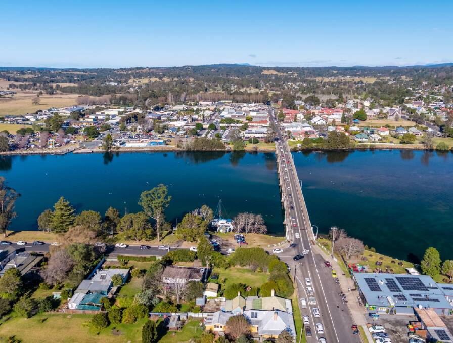 An aerial shot of Moruya looking south. Picture supplied.