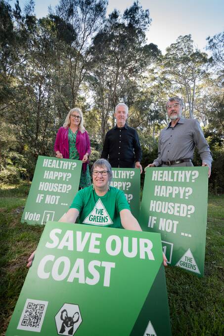 The Greens campaign slogan is 'Healthy Happy and Housed'. Picture supplied.