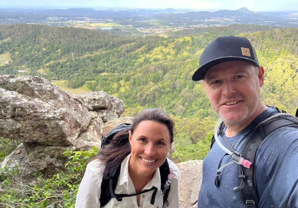 GJ Gardner Homes chief executive officer Matt Hope and his wife Jess in training for the Kokoda Trail. Picture supplied