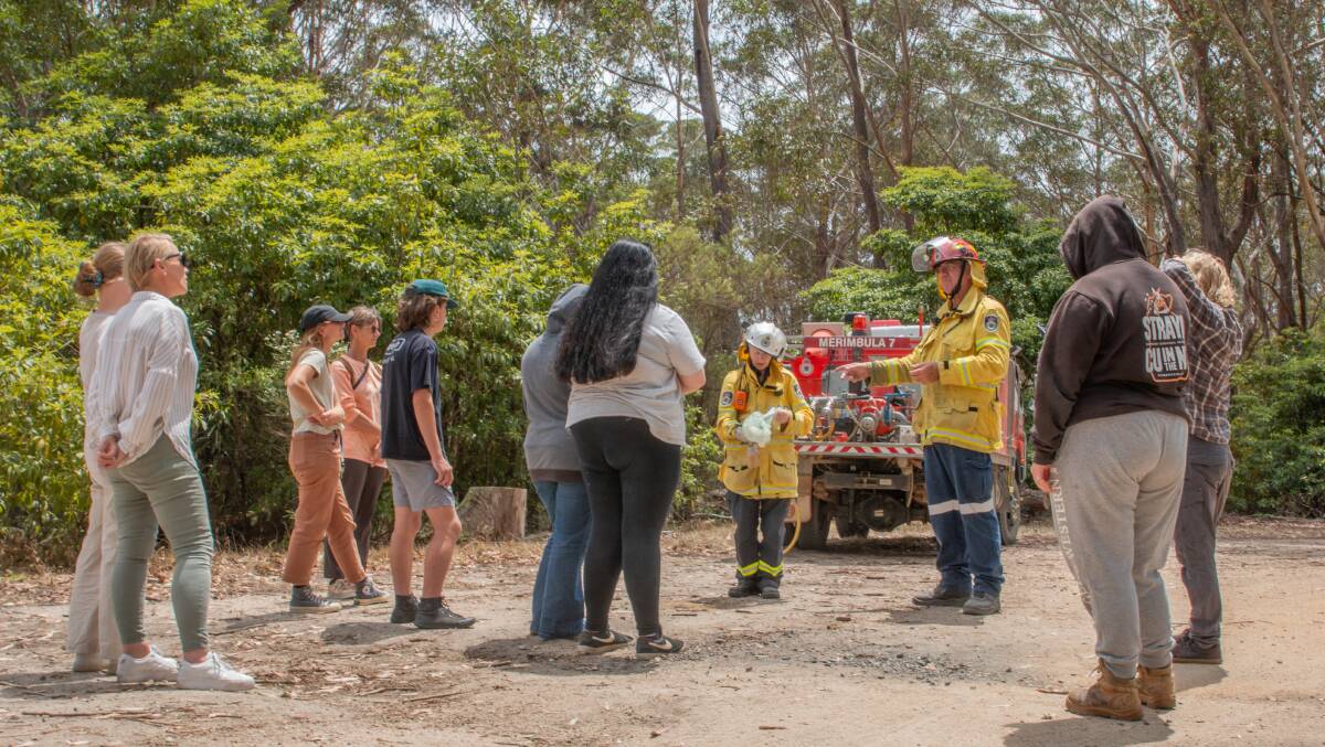Assistance from the RFS keeps the team and school informed and well equipped with knowledge to survive a fire emergency. Picture by Jake Dempsey